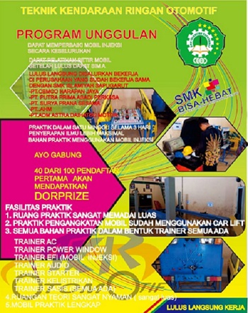Join With Us Jurusan TKR ( Teknik Kendaraan Ringan )